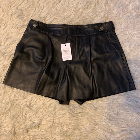 New with Tags Coach Black Leather Short